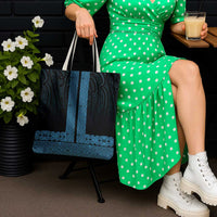 New Zealand Maori Kowhaiwhai Tote Bag Kikorangi Maui and Mangopare - Polynesian Pride