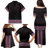 New Zealand Maori Kowhaiwhai Family Matching Puletasi and Hawaiian Shirt Mawhero Maui and Mangopare LT9 - Polynesian Pride