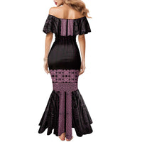 New Zealand Maori Kowhaiwhai Mermaid Dress Mawhero Maui and Mangopare