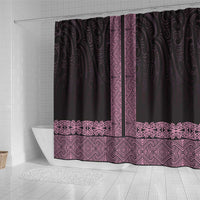 New Zealand Maori Kowhaiwhai Shower Curtain Mawhero Maui and Mangopare LT9 - Polynesian Pride