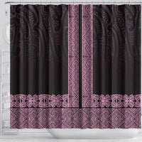 New Zealand Maori Kowhaiwhai Shower Curtain Mawhero Maui and Mangopare LT9 - Polynesian Pride