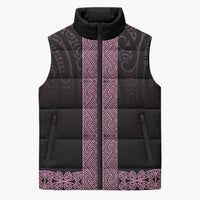 New Zealand Maori Kowhaiwhai Sleeveless Puffer Jacket Mawhero Maui and Mangopare - Polynesian Pride