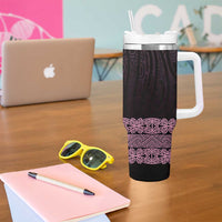 New Zealand Maori Kowhaiwhai Tumbler With Handle Mawhero Maui and Mangopare