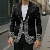 New Zealand Maori Kowhaiwhai Blazer Pango Maui and Mangopare - Polynesian Pride