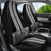 New Zealand Maori Kowhaiwhai Car Seat Cover Pango Maui and Mangopare