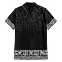 New Zealand Maori Kowhaiwhai Family Matching Tank Maxi Dress and Hawaiian Shirt Pango Maui and Mangopare