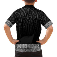 New Zealand Maori Kowhaiwhai Kid Hawaiian Shirt Pango Maui and Mangopare LT9 - Polynesian Pride