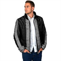 New Zealand Maori Kowhaiwhai Padded Jacket Pango Maui and Mangopare - Polynesian Pride
