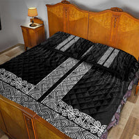 New Zealand Maori Kowhaiwhai Quilt Bed Set Pango Maui and Mangopare