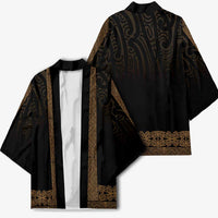 New Zealand Maori Kowhaiwhai Kimono Parauri Maui and Mangopare - Polynesian Pride