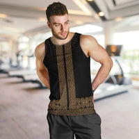New Zealand Maori Kowhaiwhai Men Tank Top Parauri Maui and Mangopare