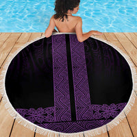 New Zealand Maori Kowhaiwhai Beach Blanket Waiporoporo Maui and Mangopare