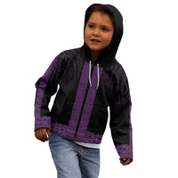 New Zealand Maori Kowhaiwhai Kid Hoodie Waiporoporo Maui and Mangopare LT9 - Polynesian Pride