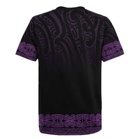 New Zealand Maori Kowhaiwhai Rugby Jersey Waiporoporo Maui and Mangopare