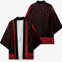 New Zealand Maori Kowhaiwhai Kimono Whero Maui and Mangopare - Polynesian Pride