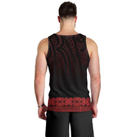 New Zealand Maori Kowhaiwhai Men Tank Top Whero Maui and Mangopare LT9 - Polynesian Pride