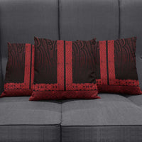 New Zealand Maori Kowhaiwhai Pillow Cover Whero Maui and Mangopare - Polynesian Pride