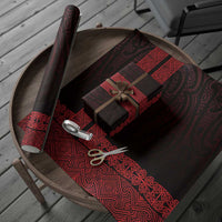 New Zealand Maori Kowhaiwhai Wrapping Paper Whero Maui and Mangopare - Polynesian Pride