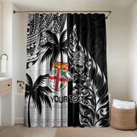 Fiji New Zealand Rugby Personalised Bathroom Set Maori and Tapa Pattern - Polynesian Pride