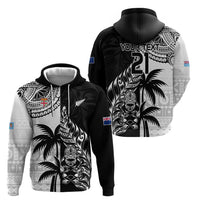 Custom Fiji New Zealand Hoodie Maori mix Tapa Pattern Version
