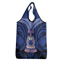 Custom Manu Samoa Sevens Rugby Grocery Bag Samoan Tribal Tattoo