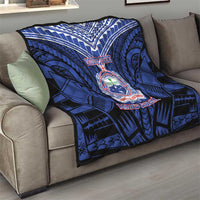 Custom Manu Samoa Sevens Rugby Quilt Samoan Tribal Tattoo