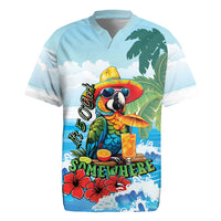 Funny Parrot Margarita Five O'clock Somewhere Rugby Jersey