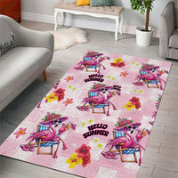 Hawaii Flamingo Hello Summer Area Rug Hawaiian Quilt Pattern