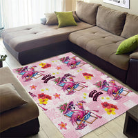 Hawaii Flamingo Hello Summer Area Rug Hawaiian Quilt Pattern