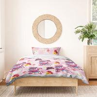 Hawaii Flamingo Hello Summer Bedding Set Hawaiian Quilt Pattern