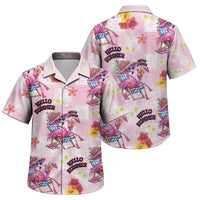 Hawaii Flamingo Hello Summer Family Matching Tank Maxi Dress and Hawaiian Shirt Hawaiian Quilt Pattern LT9 Son's Shirt Pink - Polynesian Pride