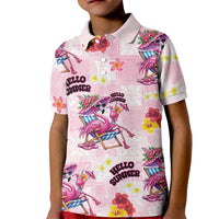 Hawaii Flamingo Hello Summer Kid Polo Shirt Hawaiian Quilt Pattern