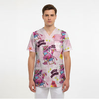 Hawaii Flamingo Hello Summer Scrub Top Hawaiian Quilt Pattern