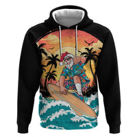 Vintage Santa Claus Surfing Summer Hoodie Mele Kalikimaka i Iulai!