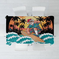 Vintage Santa Claus Surfing Summer Tablecloth Mele Kalikimaka i Iulai!