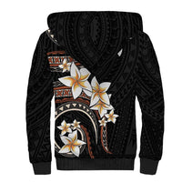 Vintage Plumeria Pacific Floral Sherpa Hoodie