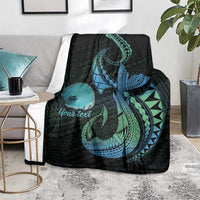 Personalised Hawaii Kure Atoll Blanket Holaniku Coral Reef with Polynesian Tribal