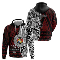 Personalised Tonga Constitution Day 1875 Hoodie Polynesian Tribal Tattoo