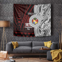 Personalised Tonga Constitution Day 1875 Tapestry Polynesian Tribal Tattoo