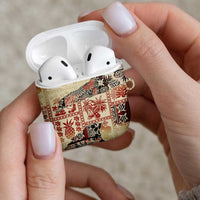 Hawaii Beige Version AirPods Case Aloha Tribal Pattern - Polynesian Pride