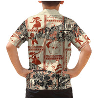 Aloha Hawaii Christmas Family Matching Mermaid Dress and Hawaiian Shirt Mele Kalikimaka Tapa Tribal Retro Style LT9 - Polynesian Pride