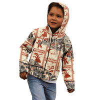 Aloha Hawaii Christmas Kid Hoodie Mele Kalikimaka Tapa Tribal Retro Style LT9 - Polynesian Pride