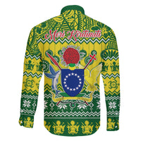 Cook Islands Christmas Family Matching Summer Maxi Dress and Hawaiian Shirt Santa Beach Meri Kiritimiti LT9 - Polynesian Pride