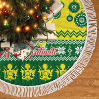 Cook Islands Christmas Tree Skirt Santa Beach Meri Kiritimiti LT9 - Polynesian Pride