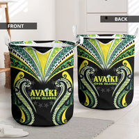 Rugby Cook Islands Avaiki Laundry Basket Black Kuki Airani Tribal Maori Inspired LT9 - Polynesian Pride