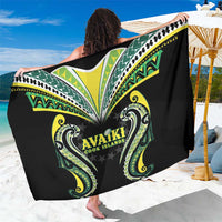Rugby Cook Islands Avaiki Sarong Black Kuki Airani Tribal Maori Inspired LT9 One Size 44 x 66 inches Black - Polynesian Pride