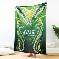 Rugby Cook Islands Avaiki Blanket Green Kuki Airani Tribal Maori Inspired LT9 - Polynesian Pride