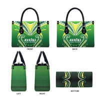 Rugby Cook Islands Avaiki Leather Bag Green Kuki Airani Tribal Maori Inspired LT9 - Polynesian Pride