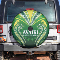 Rugby Cook Islands Avaiki Spare Tire Cover Green Kuki Airani Tribal Maori Inspired LT9 Green - Polynesian Pride