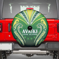 Rugby Cook Islands Avaiki Spare Tire Cover Green Kuki Airani Tribal Maori Inspired LT9 - Polynesian Pride